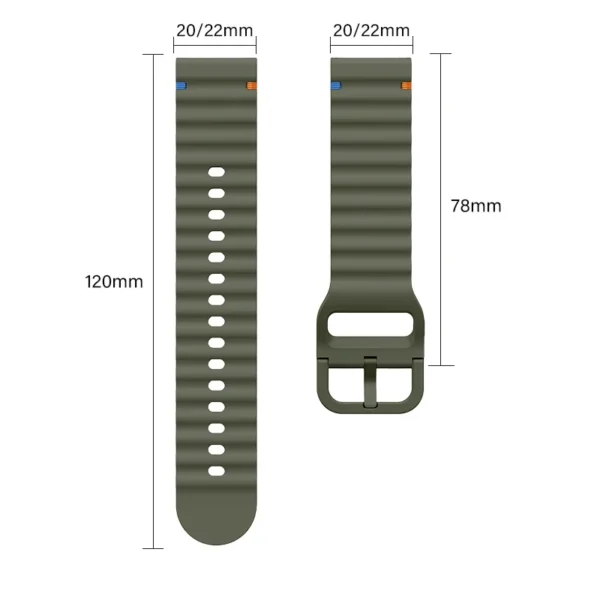 Bracelet étanche 22mm pour montre CMF Pro2 – Remplacement respirant 5