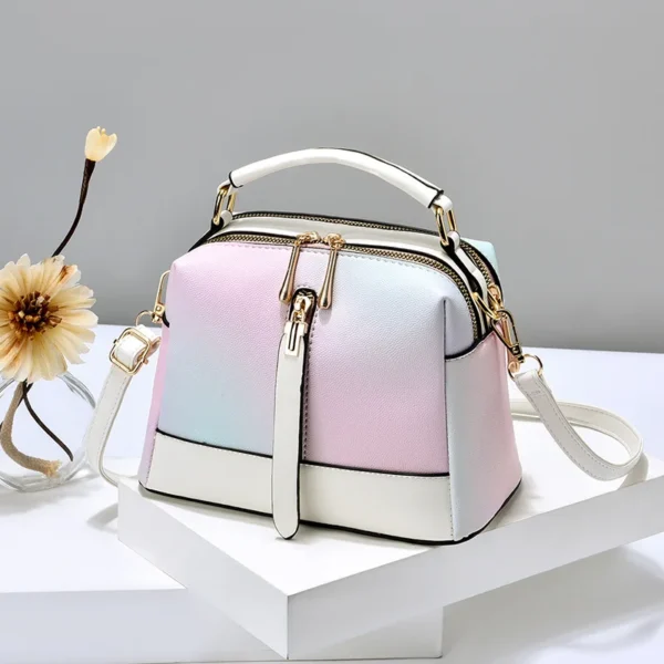 Sac à main minimaliste femme – Style coréen, sac à bandoulière Boston oreiller, tendance été 3