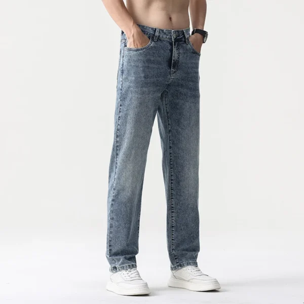 Jean Baggy Large Homme – Coupe Droite Rétro Streetwear Vintage 5