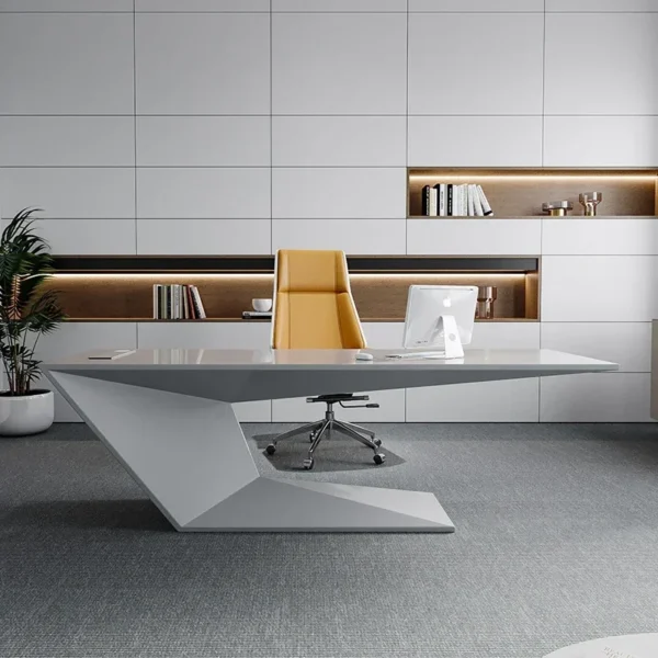 Bureau de travail nordique minimaliste – Table design pour bureau ou réception 3