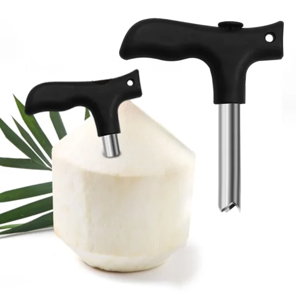 Ouvre-Noix de Coco en Acier Inoxydable – Couteau de Perçage & Coupe Trou 3