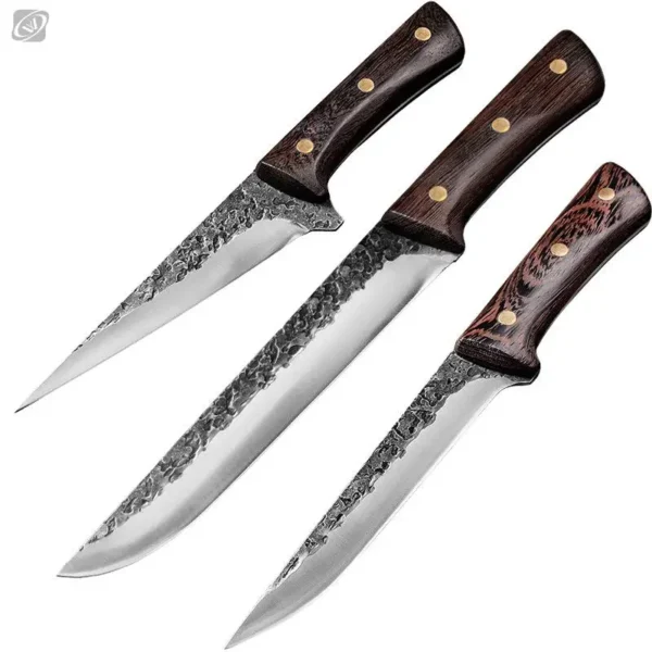 Ensemble de Couteaux Forgés Professionnels – Chef, Désosseur & Boucher 1