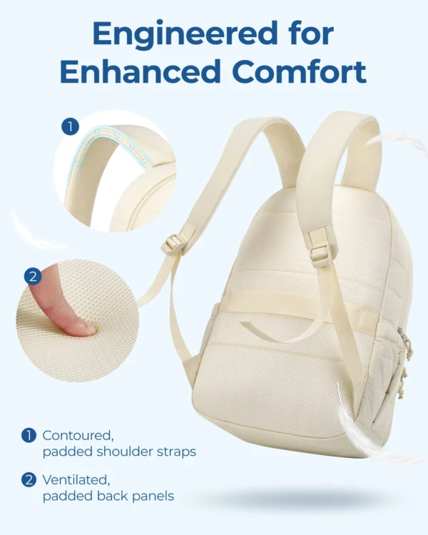 BAGSMART – Sac à dos femme étanche, grande capacité pour école, voyage et ordinateur portable 5