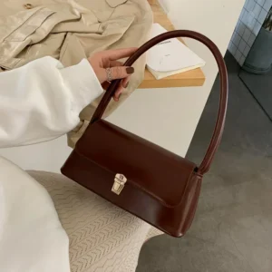 Sacs à bandoulière de marque de luxe pour femmes, Design de mode sous les bras, sac à bandoulière, sac à main et bourses de couleur unie, 2024 1