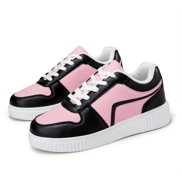 Chaussures femme légères et décontractées – Style mode à rayures, semelle à lacets et intérieur confort 6