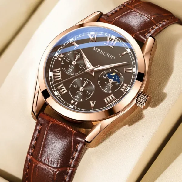 Montre homme 2024 – Quartz de luxe et décontractée, idéale en cadeau 2