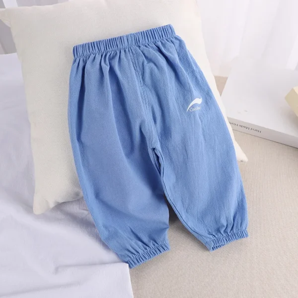 Pantalon anti-moustiques été enfant 1-5 ans – Coton et lin, unisexe 3
