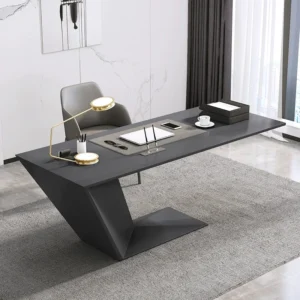 Bureau de travail nordique minimaliste – Table design pour bureau ou réception 2
