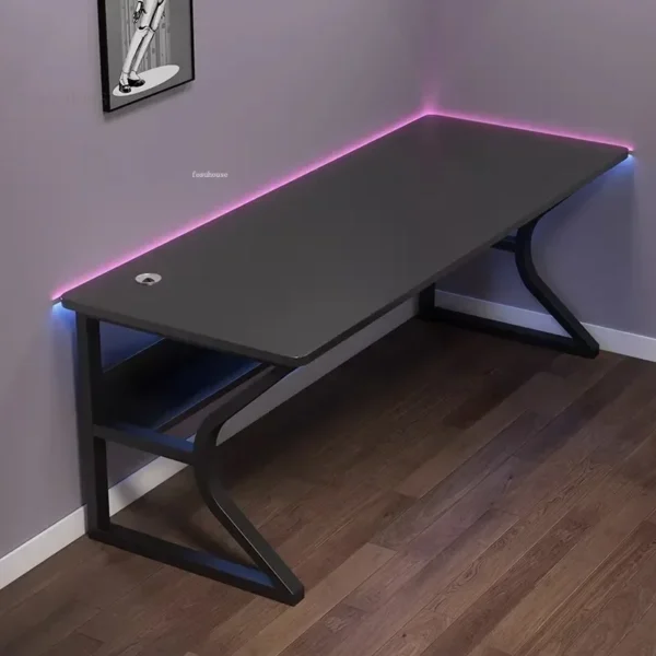 Bureaux d'ordinateur de bureau simples, établi de chambre à coucher, Tables de jeu, mobilier de bureau, bureau d'écriture et ensemble de chaises DM 4