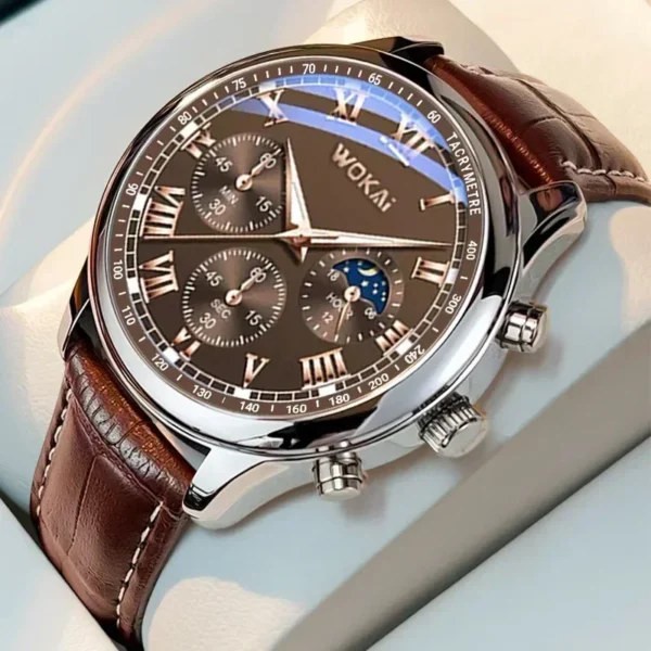 Montre homme 2024 – Quartz de luxe et décontractée, idéale en cadeau 1