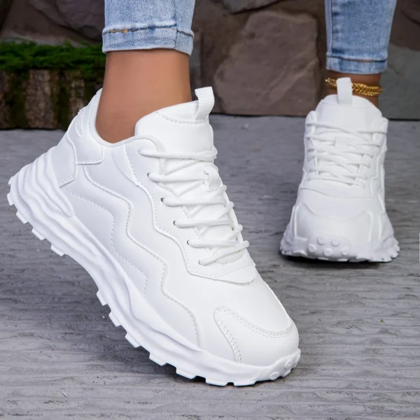 Chaussures Plateforme Femme – Baskets Décontractées Respirantes 1