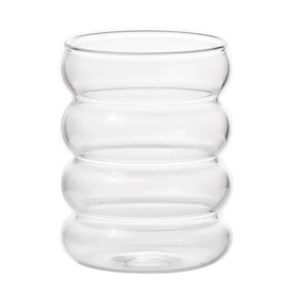 Tasse en Verre Transparent 350 ml – Design Chenille Résistante à la Chaleur 6