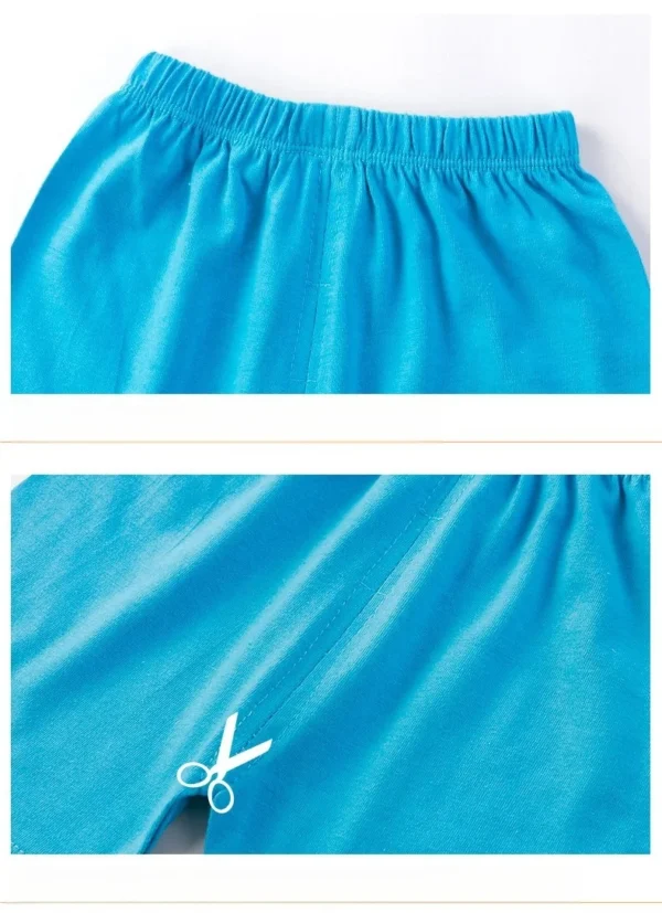 Ensemble été bébé garçon 2 pièces – T-shirt manches courtes et short en coton 5