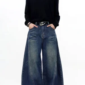 Jean Baggy Délavé Vintage Homme – Large & Style Rock Y2K 2