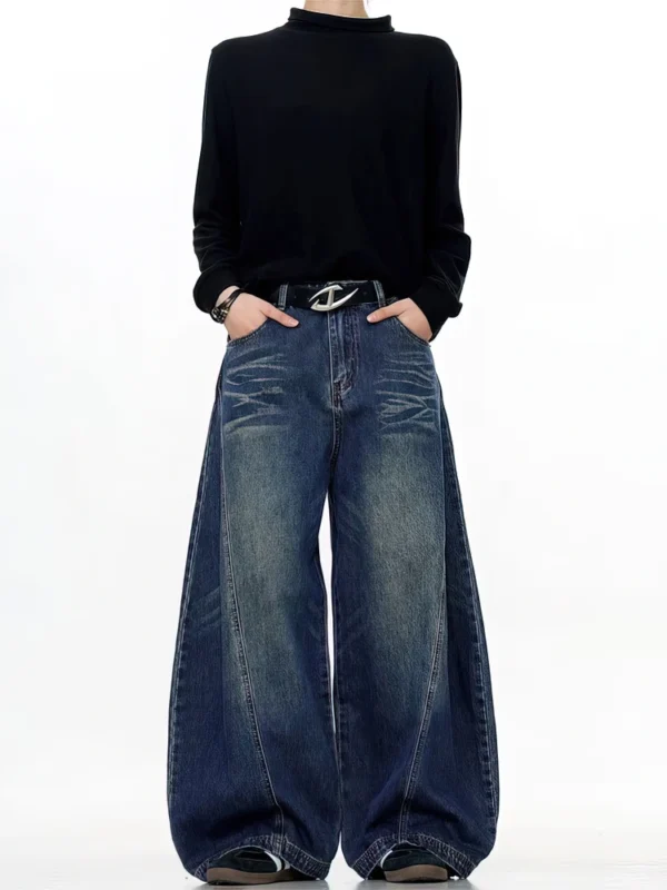 Jean Baggy Délavé Vintage Homme – Large & Style Rock Y2K 2
