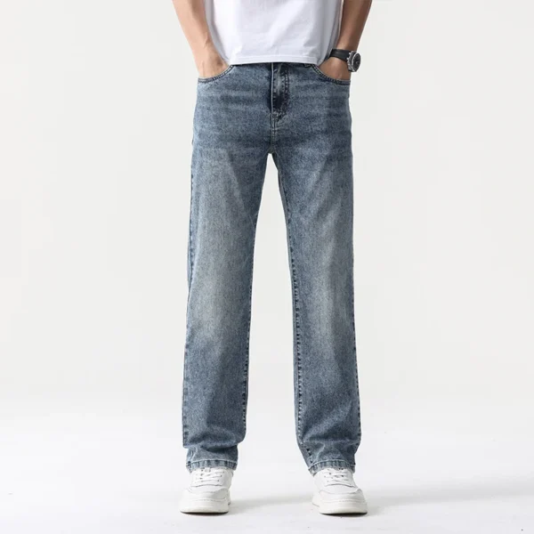Jean Baggy Large Homme – Coupe Droite Rétro Streetwear Vintage 1