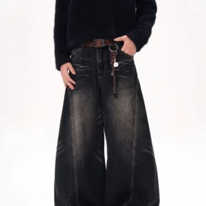 Jean Baggy Délavé Vintage Homme – Large & Style Rock Y2K 1