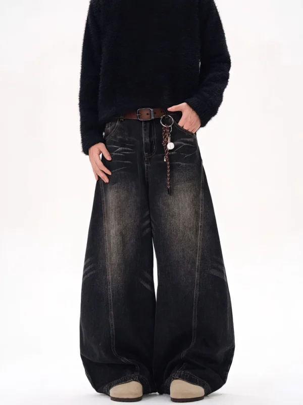 Jean Baggy Délavé Vintage Homme – Large & Style Rock Y2K 1
