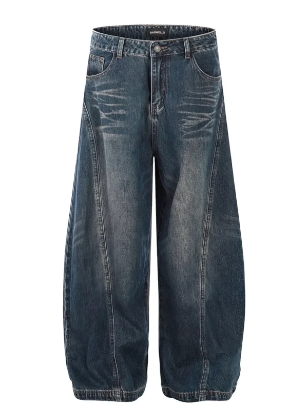 Jean Baggy Délavé Vintage Homme – Large & Style Rock Y2K 6