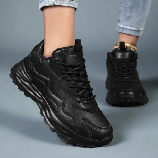 Chaussures Plateforme Femme – Baskets Décontractées Respirantes 4