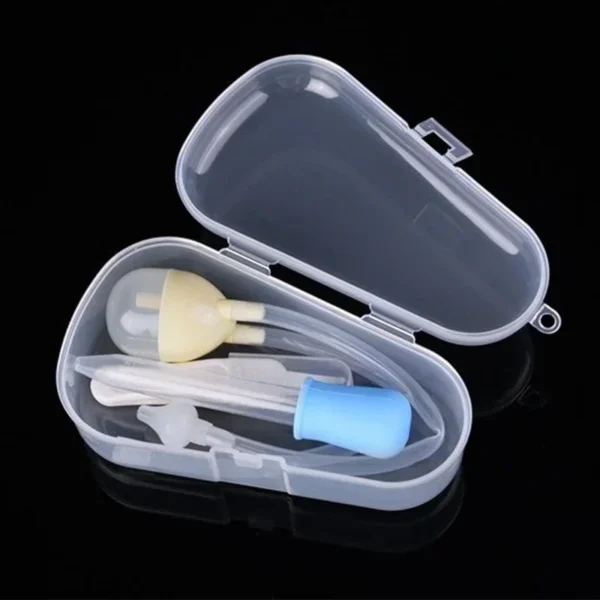 Aspirateur nasal bébé 3 pièces – Nettoyeur de nez et compte-gouttes 1