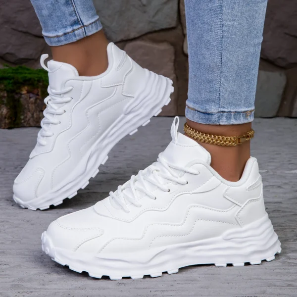 Chaussures Plateforme Femme – Baskets Décontractées Respirantes 3