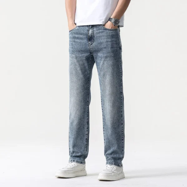 Jean Baggy Large Homme – Coupe Droite Rétro Streetwear Vintage 2