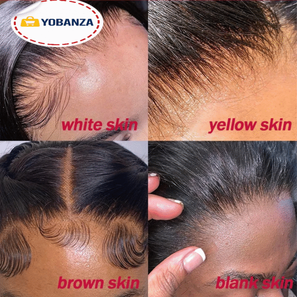 Phashion HD 5x5 6x6 7x7 dentelle fermeture droite pré plumé suisse 13x4 13x6 pleine frontale seulement noir naturel 100% Remy cheveux humains 5