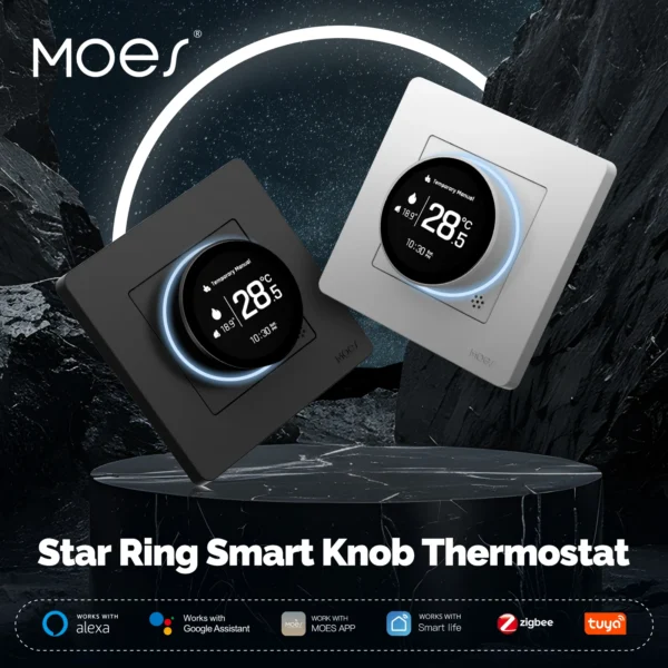 MOES Tuya bouton intelligent – contrôle chauffage avec Alexa/Google 1