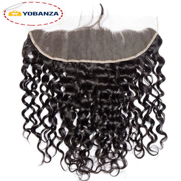 Phashion vague d'eau 13x4 dentelle frontale transparente suisse 4 × 4 fermeture pré plumée oreille à oreille cheveux humains brésiliens pour les femmes noires 2