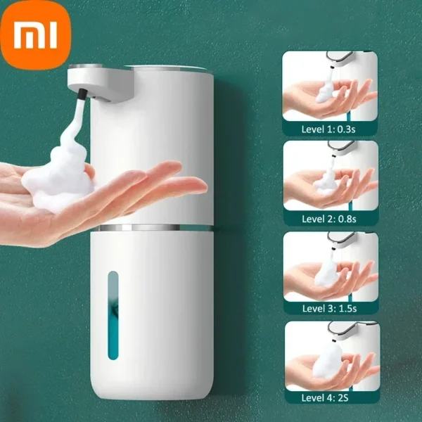 Xiaomi – distributeur automatique de savon en mousse P11, 380ML, pour salle de bains, Machine à laver les mains intelligente avec chargement USB, matériau ABS blanc 1