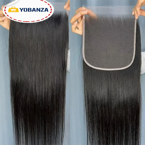 Phashion HD 13x6 13x4 dentelle frontale droite pré plumée 4x4 5x5 6x6 suisse fermeture complète seulement noir naturel 100% Remy cheveux humains 4