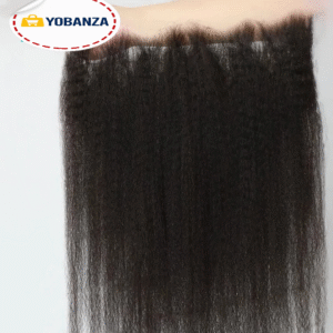 Perruque de Cheveux Humains Crépus Lisses pour Femme, Dentelle Yaki Transparente, 100% Remy, Pré-Plumé, 13x6, 13x4 2