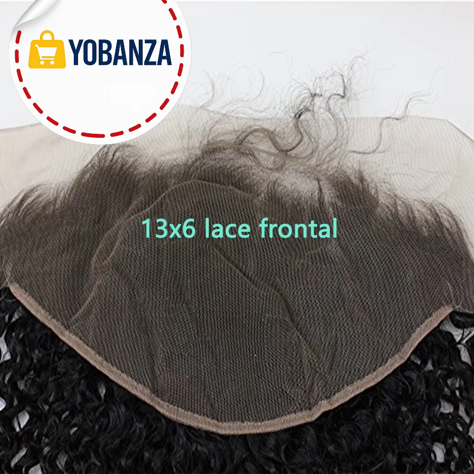 Phashion 28 30 pouces 13x6 dentelle frontale lâche eau bouclée profonde pré plumé suisse Transparent longue avant complet seulement 100% cheveux humains