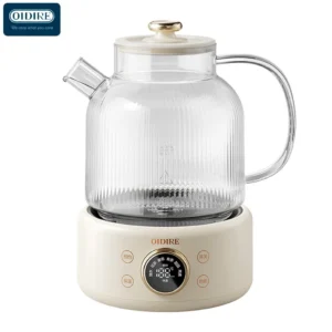 Bouilloire électrique OIDIRE 1L – pot santé verre, thé & soupe 1