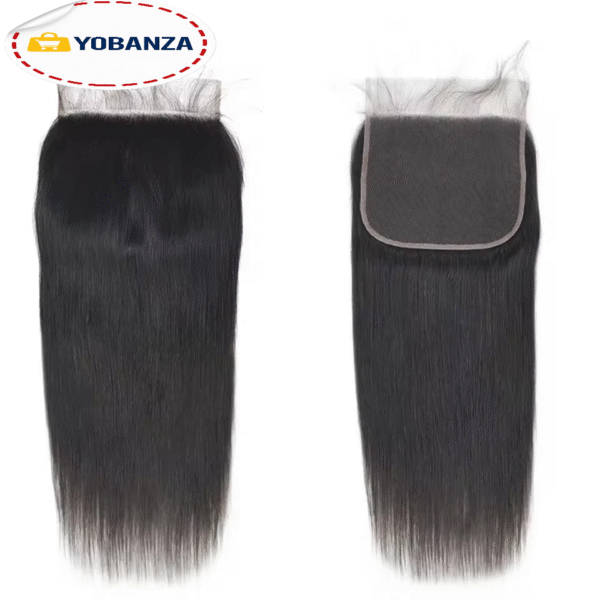 Phashion Kim K 6x6 2x6 suisse Transparent dentelle fermeture droite vague de corps raie profonde brésilien Remy cheveux humains pour les femmes noires 3