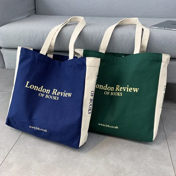 Sac de shopping à bandoulière en toile pour femmes, grand sac de Shopping écologique en tissu de coton pour filles, sac à main d'étudiant, grand fourre-tout pour livres, 2023 1
