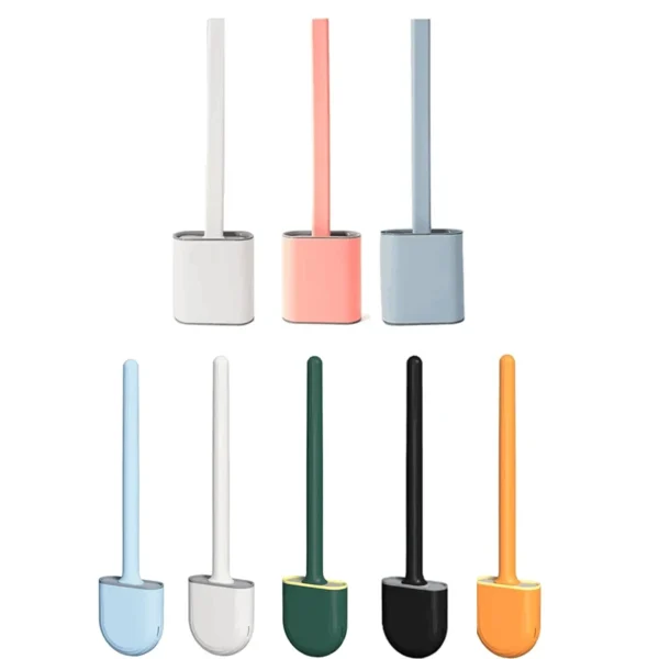 Brosse WC anti-fuite – base silicone, séchage rapide 1