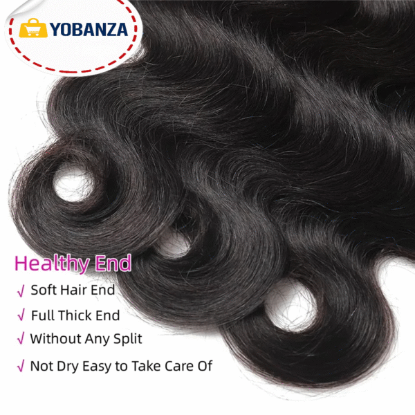Phashion corps cheveux humains paquets 1/3 pièces/lot 30 32 pouces 100% Remy Extensions de cheveux pour les femmes noires tissage brésilien couleur naturelle 4