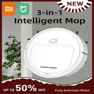 Xiaomi – Robot entièrement automatique 3 en 1, vadrouille intelligente, nettoyage efficace, balayage, sans coins morts, aspirateur pour appareils ménagers 1