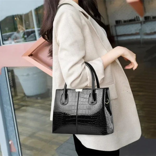 Sacs à Main Vintage à Poignée Supérieure en Cuir PU pour Femme, Sacoche à Bandoulière de Grande Capacité, Fourre-Tout 5