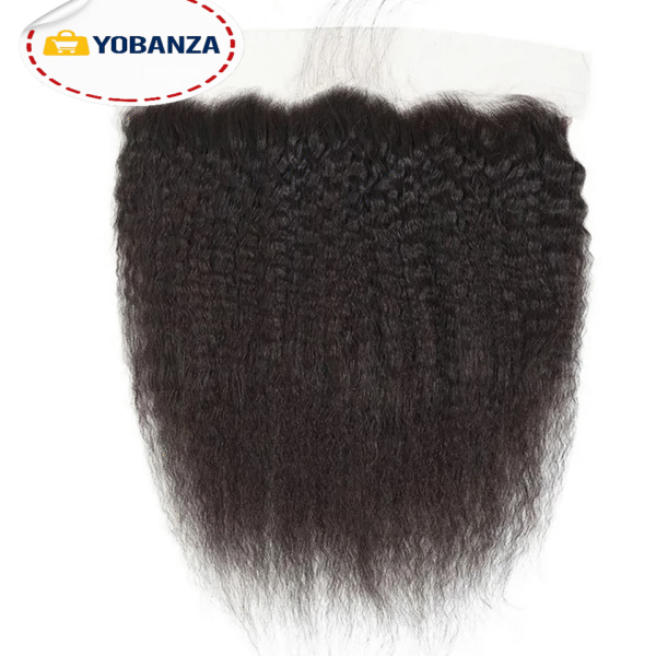 Perruque de Cheveux Humains Crépus Lisses pour Femme, Dentelle Yaki Transparente, 100% Remy, Pré-Plumé, 13x6, 13x4 4