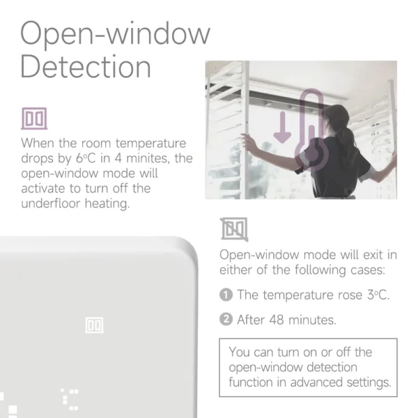 Thermostat Beok Tuya Zigbee – chauffage au sol programmable 4