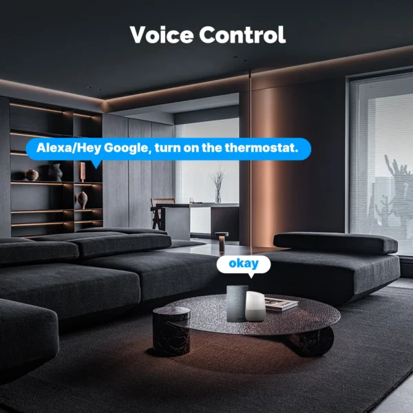 MOES Tuya bouton intelligent – contrôle chauffage avec Alexa/Google 4
