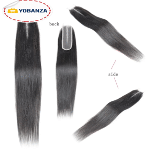 Phashion Kim K 6x6 2x6 suisse Transparent dentelle fermeture droite vague de corps raie profonde brésilien Remy cheveux humains pour les femmes noires 2