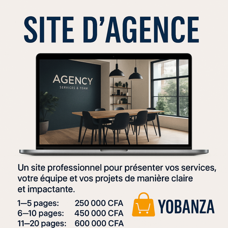 🌐 Création de site pour agence professionnelle