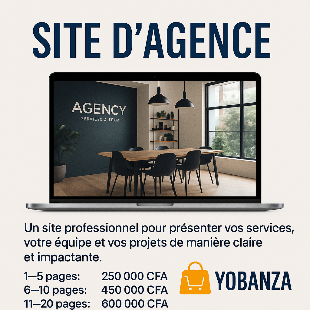 🌐 Création de site pour agence professionnelle